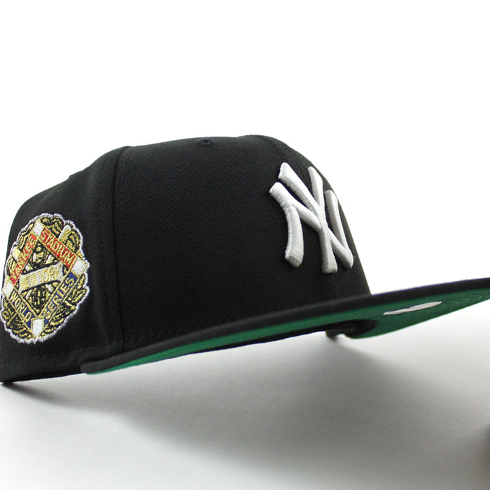 New York Yankees YANKEE STADIUM New Era 59Fifty Fitted Hat (Black Green Under Brim)