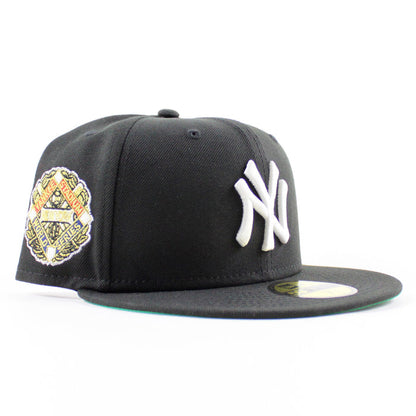 New York Yankees YANKEE STADIUM New Era 59Fifty Fitted Hat (Black Green Under Brim)
