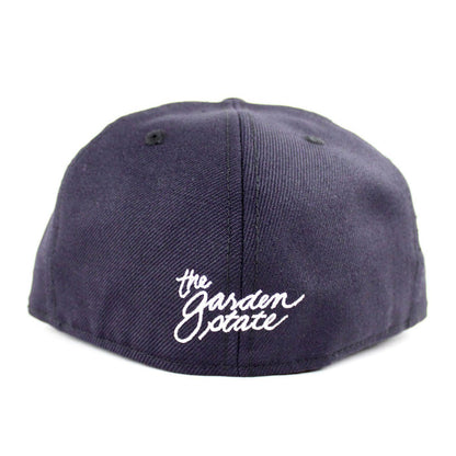 NJ Script New Era 59Fifty Fitted Hat (GITD NAVY Gray Under Brim)