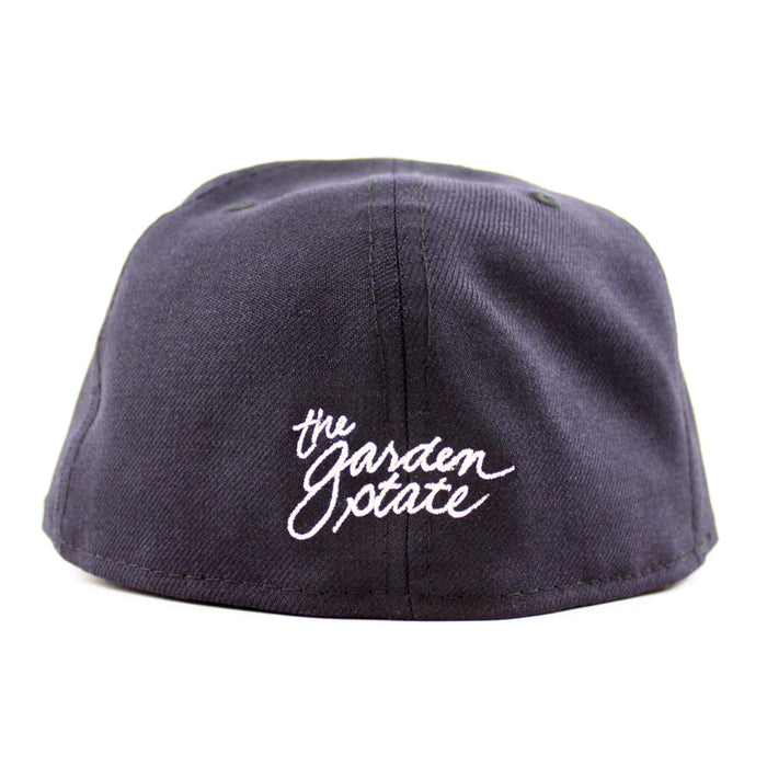 NJ Script New Era 59Fifty Fitted Hat (Navy Red Gray Under Brim)