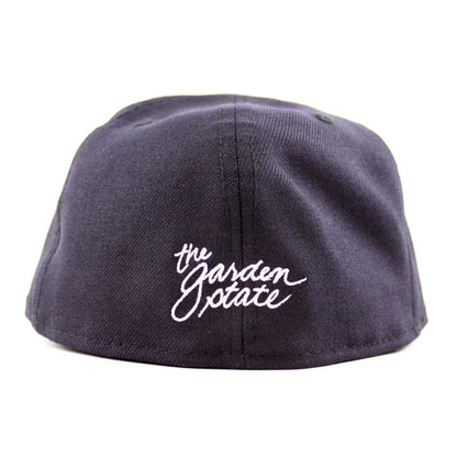 NJ Script New Era 59Fifty Fitted Hat (Navy Red Gray Under Brim)
