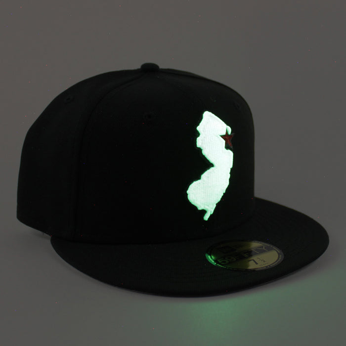 NJ State New Era 59Fifty Fitted Hat (Black Gray Under Brim)