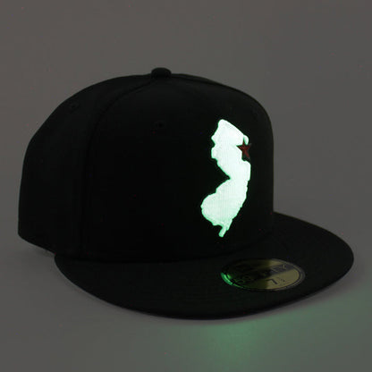 NJ State New Era 59Fifty Fitted Hat (Black Gray Under Brim)