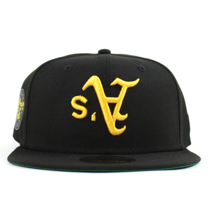 Oakland Athletics 1987 All Star Game Era 59Fifty Fitted Hat (Black Green Under Brim)