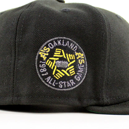 Oakland Athletics 1987 All Star Game Era 59Fifty Fitted Hat (Black Green Under Brim)