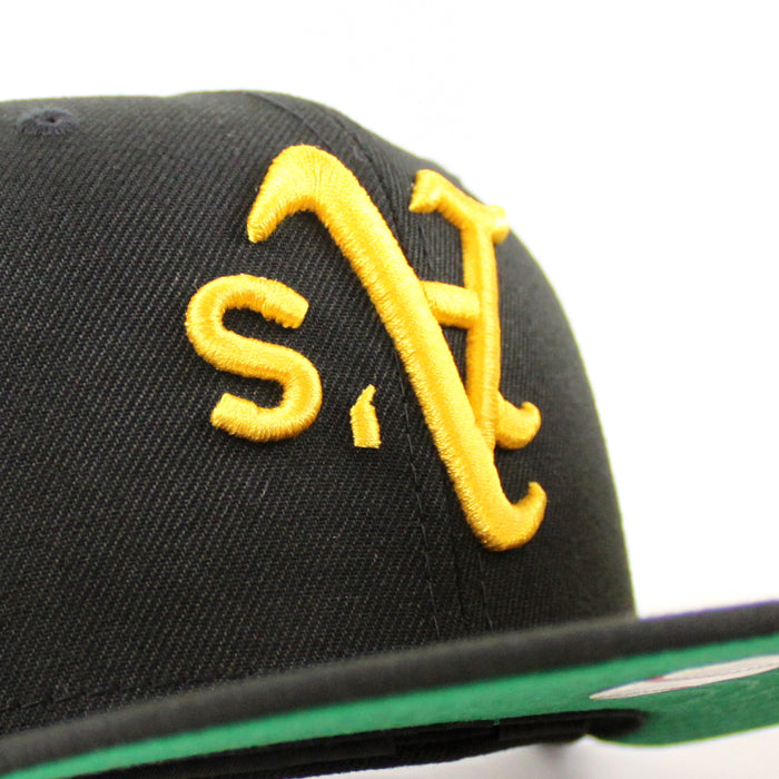 Oakland Athletics 1987 All Star Game Era 59Fifty Fitted Hat (Black Green Under Brim)