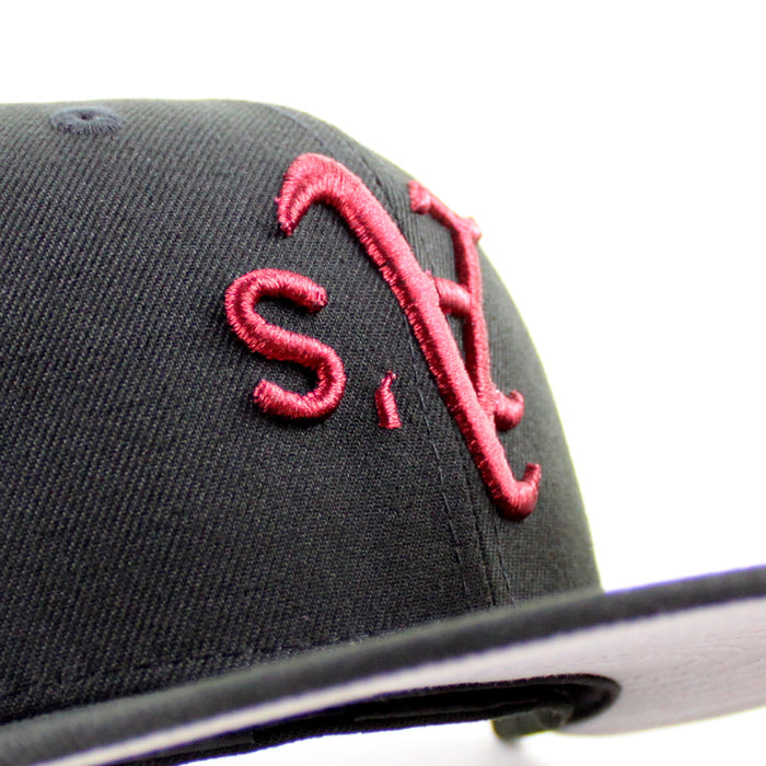 Oakland Athletics 1989 Battle of the Bay New Era 59Fifty Fitted Hat (Black Gray Under Brim)