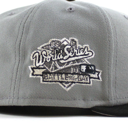 Oakland Athletics 1989 World Series Era 59Fifty Fitted Hat (Misty Morning Black Gray Under Brim)