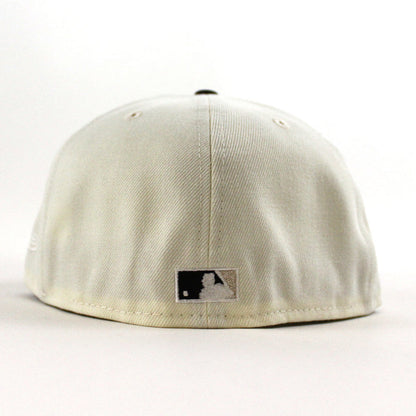 Oakland Athletics 50 Anniversary New Era 59Fifty Fitted Hat (Chrome White Black Metallic Silver Under Brim)