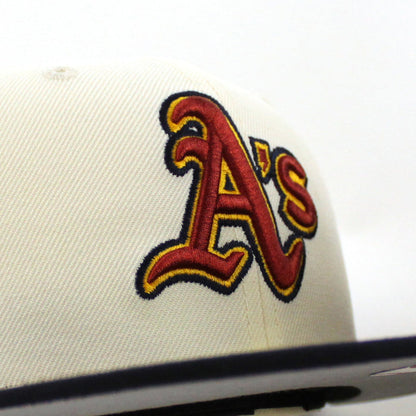 Oakland Athletics Elephant New Era 59Fifty Fitted Hat (Chrome Navy Gray Under Brim)