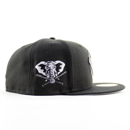 Oakland Athletics Elephant Patch New Era 59Fifty Fitted Hat (Black Gray Under Brim)