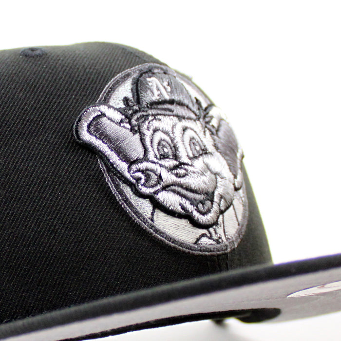 Oakland Athletics Elephant Patch New Era 59Fifty Fitted Hat (Black Gray Under Brim)