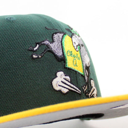 Oakland Athletics First Mascot – Charlie O the Mule New Era 59Fifty Fitted Hat (Green Gold Gray Under Brim)