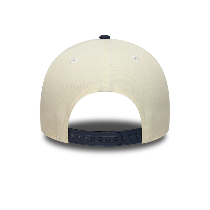 This is a Oakland Athletics MLB Chrome Blue Contrast Cream 9FORTY A-Frame Adjustable Cap 7