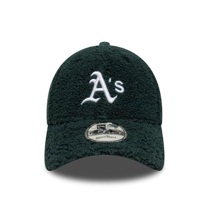 This is a Oakland Athletics MLB Winter Borg Dark Green 9FORTY Adjustable Cap 2