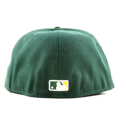 Oakland Athletics Rickey Henderson Oakland Patch New Era 59Fifty Fitted Hat (Dark Green Gray Under Brim)
