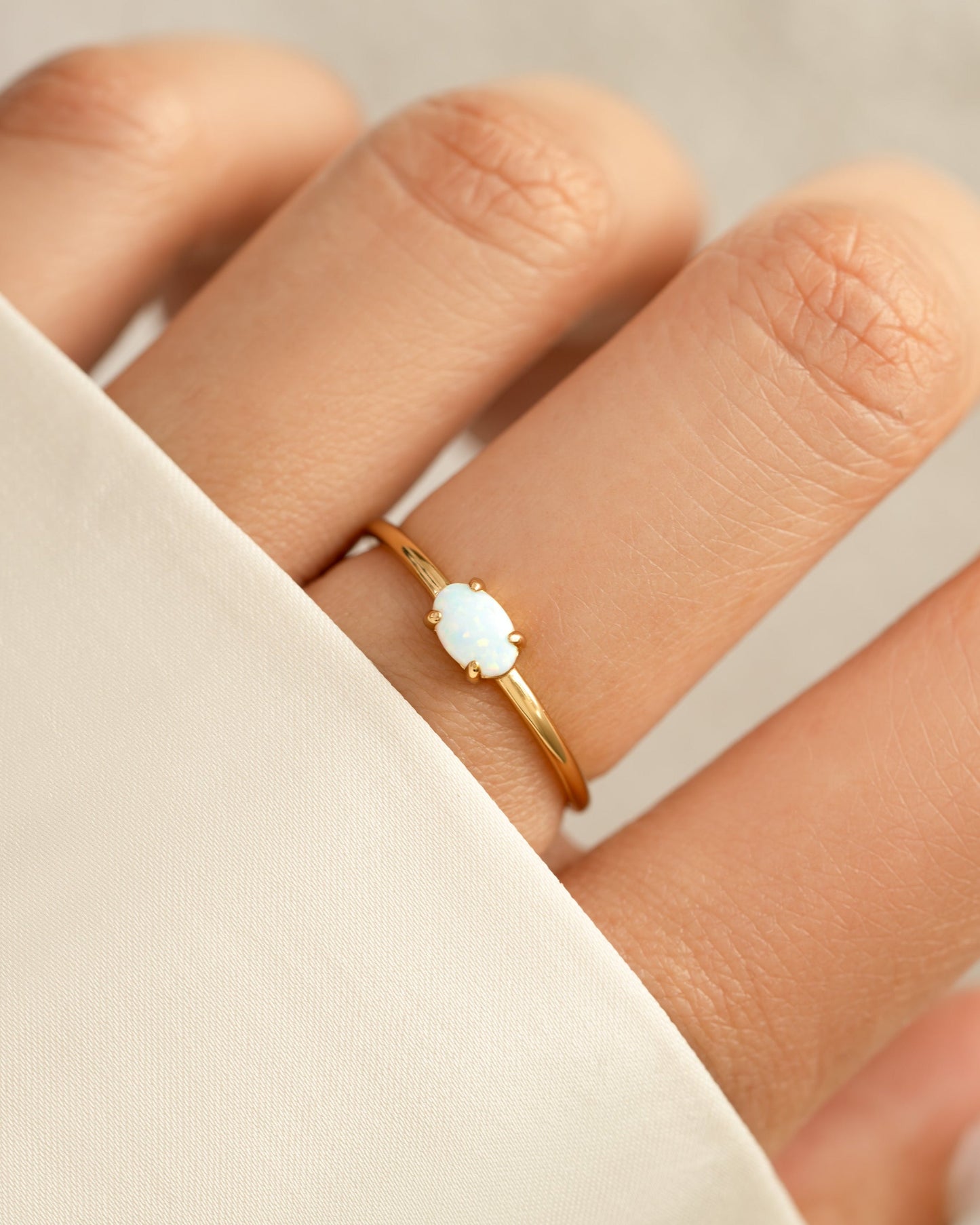 Opal Oval Ring