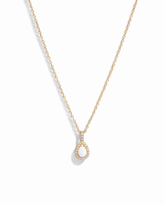 Opal Pear Pendant