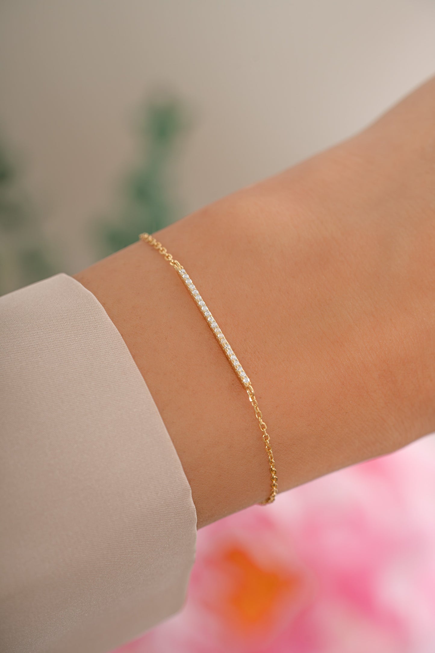 Pavé Bar Bracelet