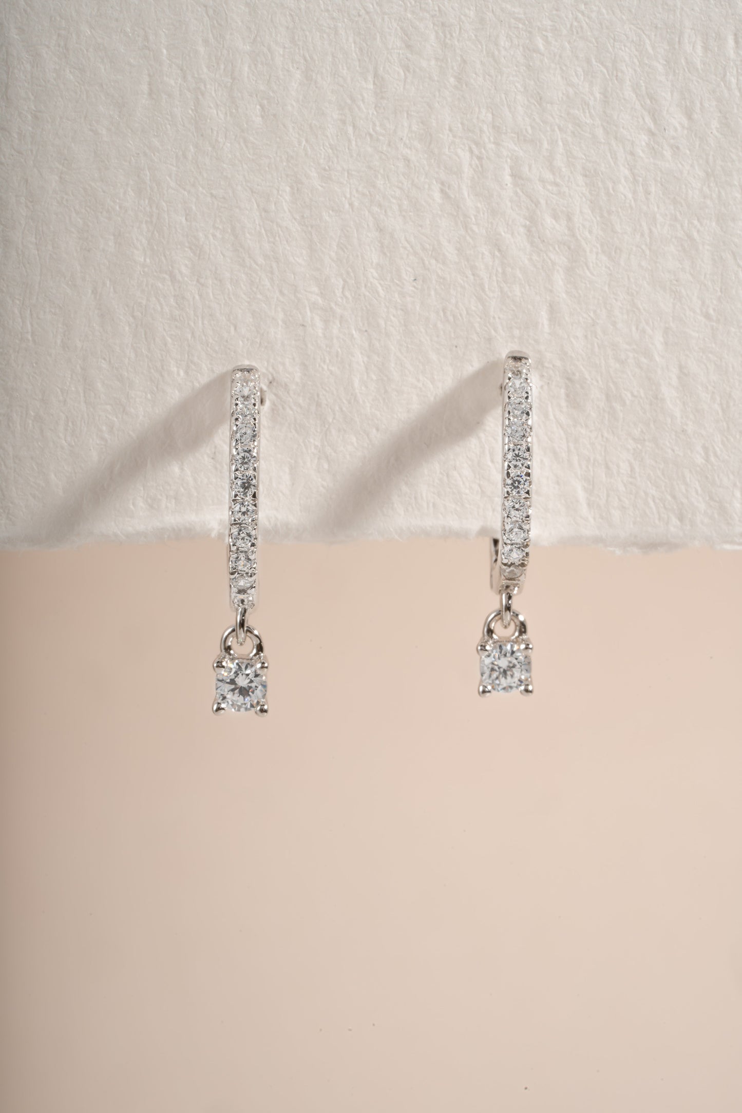 Pavé Charm Huggies