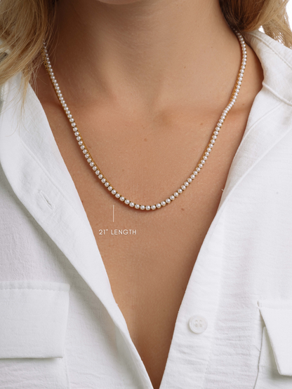 Pearl Tennis Necklace