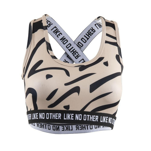 Peto 2203 Women Straps Cruzados Beige Print