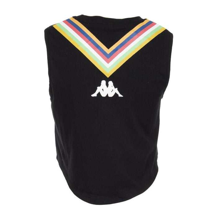 Peto Negro Franja Multicolor