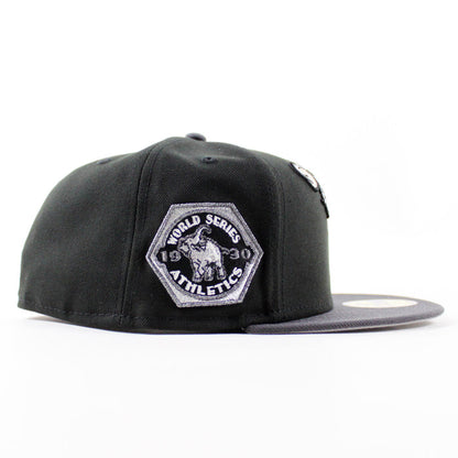 Philadelphia Athletics 1930 World Series New Era 59Fifty Fitted Hat (Black Graphite Gray Under Brim)