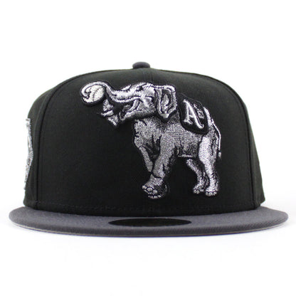 Philadelphia Athletics 1930 World Series New Era 59Fifty Fitted Hat (Black Graphite Gray Under Brim)