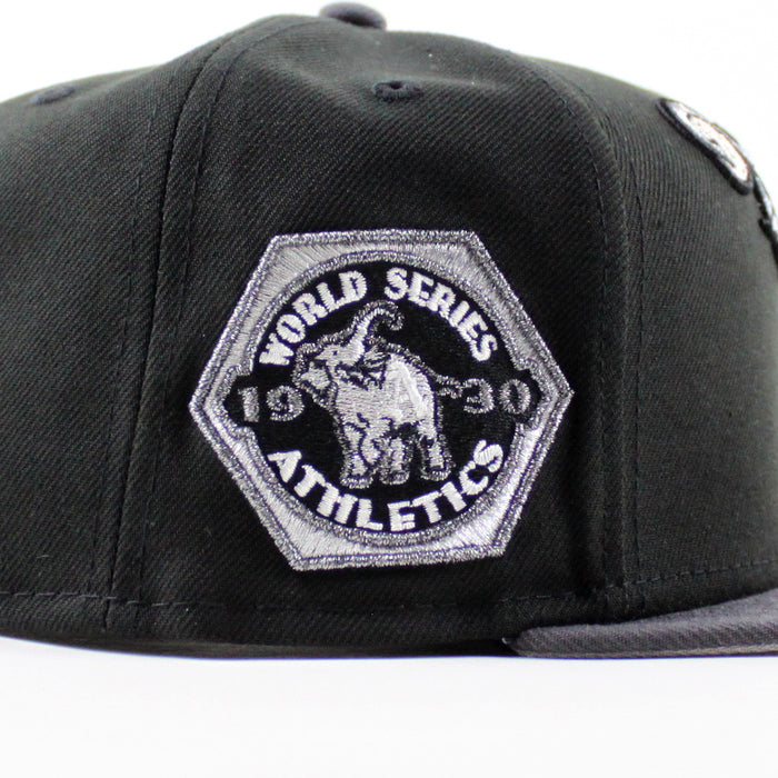 Philadelphia Athletics 1930 World Series New Era 59Fifty Fitted Hat (Black Graphite Gray Under Brim)