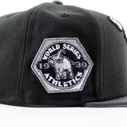 Philadelphia Athletics 1930 World Series New Era 59Fifty Fitted Hat (Black Graphite Gray Under Brim)