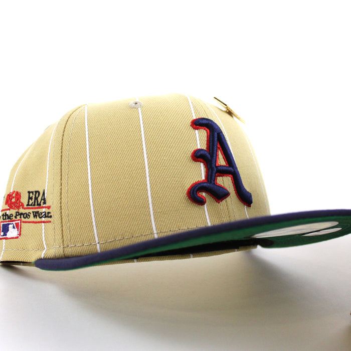 Philadelphia Athletics New Era 59Fifty Fitted Hat (59FIFTY DAY - Vegas Gold Pinstripe)