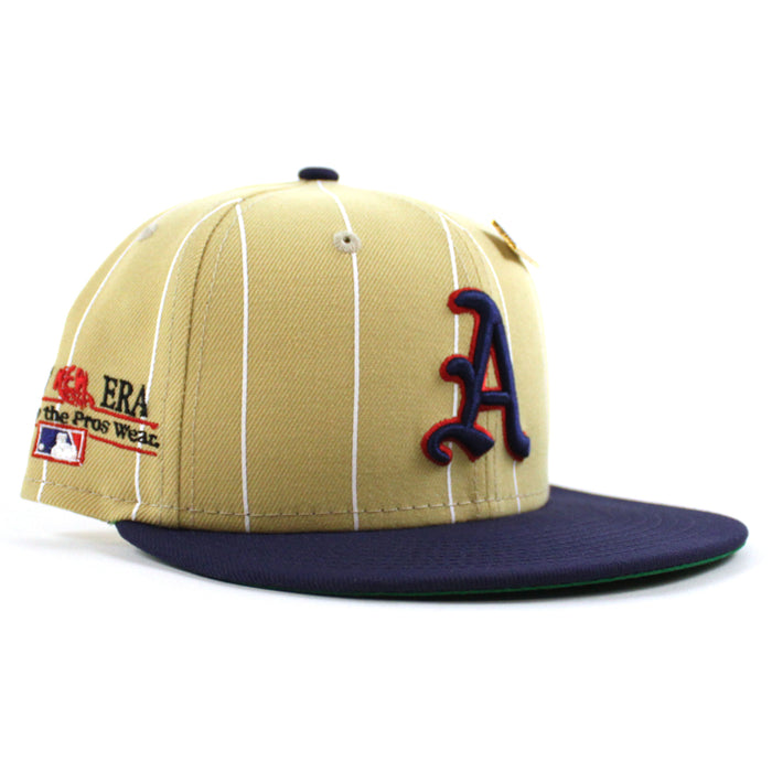 Philadelphia Athletics New Era 59Fifty Fitted Hat (59FIFTY DAY - Vegas Gold Pinstripe)