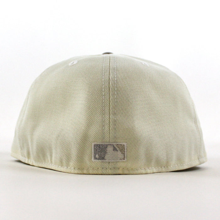 Philadelphia Phillies 100 Years Patch 59Fifty New Era Fitted Hat (Chrome White Stone Gray Under Brim)