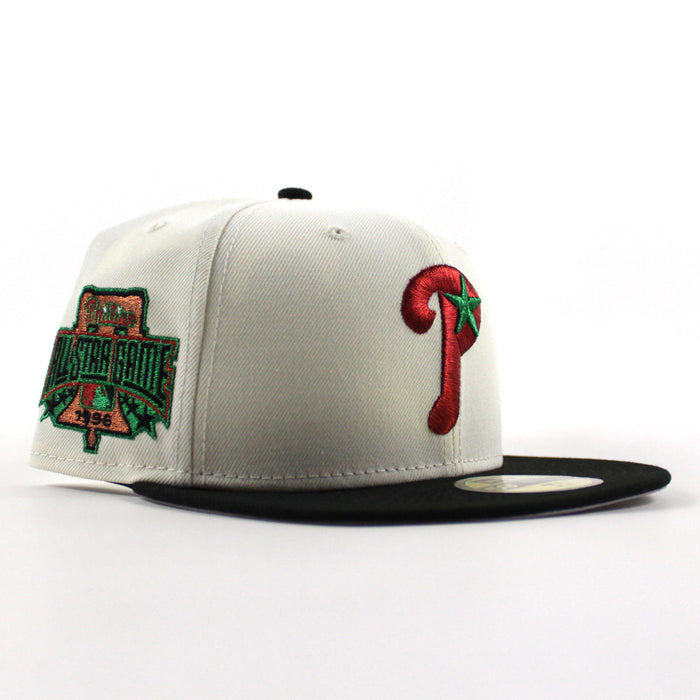 Philadelphia Phillies 1996 All Star Game 59Fifty New Era Fitted Hat (Chrome White Black and Gray Under Brim)