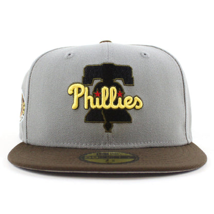 Philadelphia Phillies 2004 Inaugural Season 59Fifty New Era Fitted Hat (Misty Walnut Gray Under Brim)