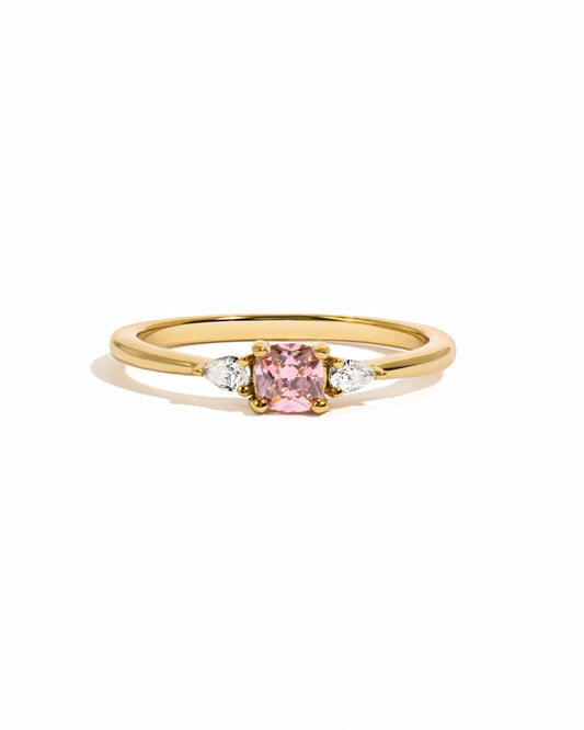 Pink Cushion Ring