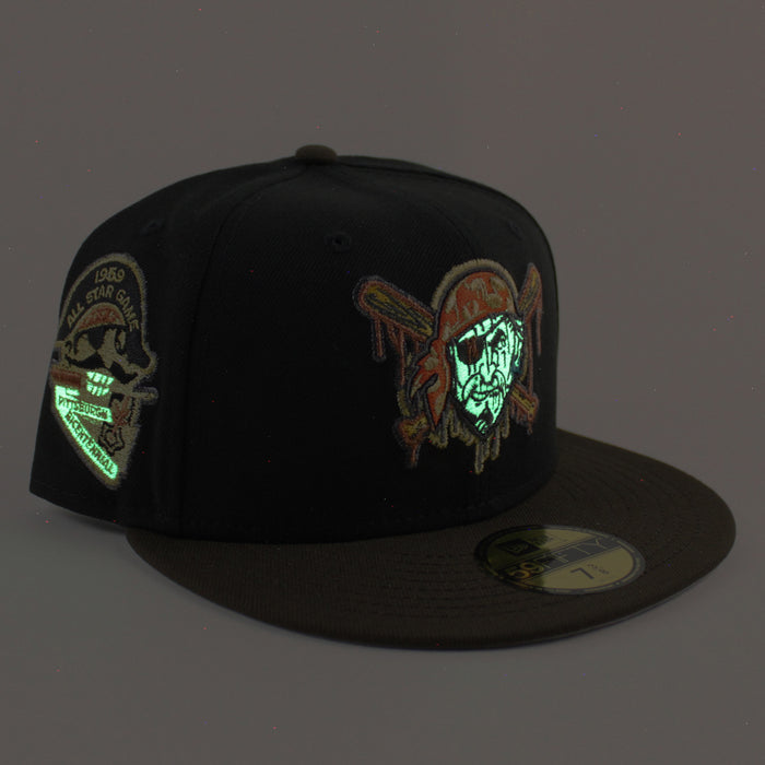 Pittsburgh Pirates 1959 All Star Game 59Fifty New Era Fitted Hat (Black Walnut Gray Under Brim)