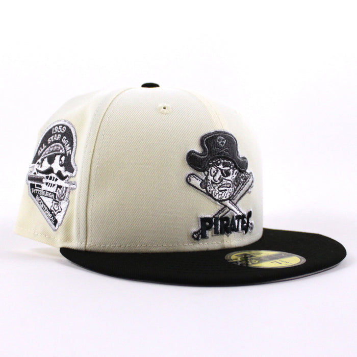 Pittsburgh Pirates 1959 All Star Game 59Fifty New Era Fitted Hat (Chrome White Black Gray Under Brim)