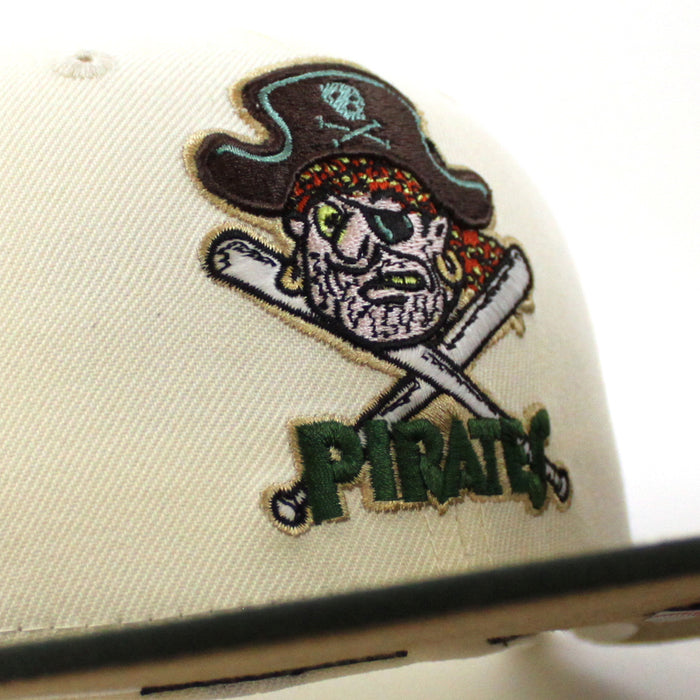 Pittsburgh Pirates 1959 All Star Game New Era 59Fifty Fitted Hat (GITD CHROME WHITE DARK SEAWEED KHAKI Under Brim)