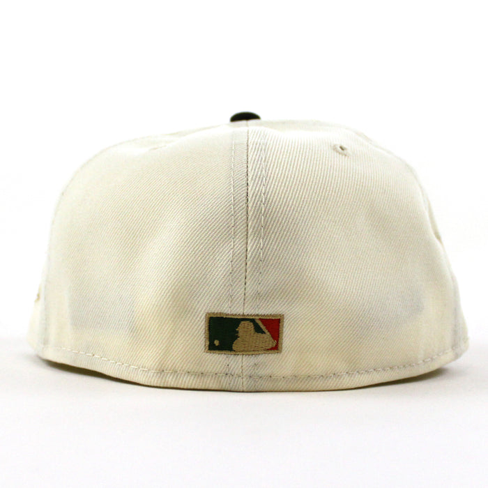 Pittsburgh Pirates 1959 All Star Game New Era 59Fifty Fitted Hat (GITD CHROME WHITE DARK SEAWEED KHAKI Under Brim)