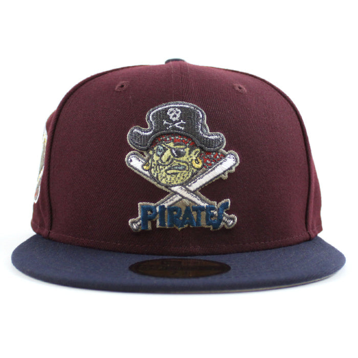 Pittsburgh Pirates 1960 World Series 59Fifty New Era Fitted Hat (Maroon Navy Gray Under Brim)