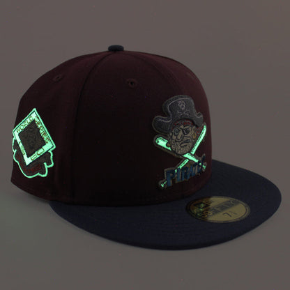 Pittsburgh Pirates 1960 World Series 59Fifty New Era Fitted Hat (Maroon Navy Gray Under Brim)