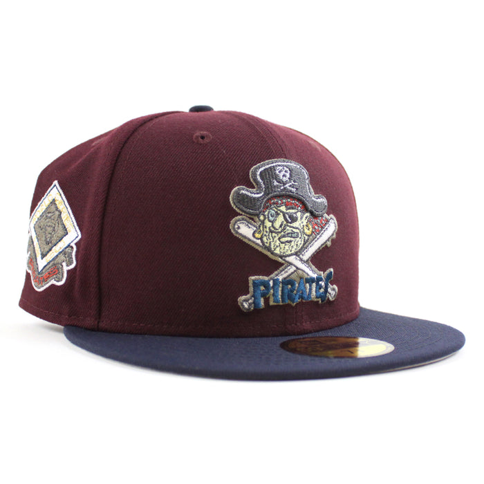 Pittsburgh Pirates 1960 World Series 59Fifty New Era Fitted Hat (Maroon Navy Gray Under Brim)
