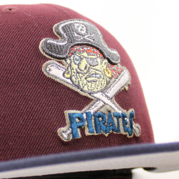 Pittsburgh Pirates 1960 World Series 59Fifty New Era Fitted Hat (Maroon Navy Gray Under Brim)
