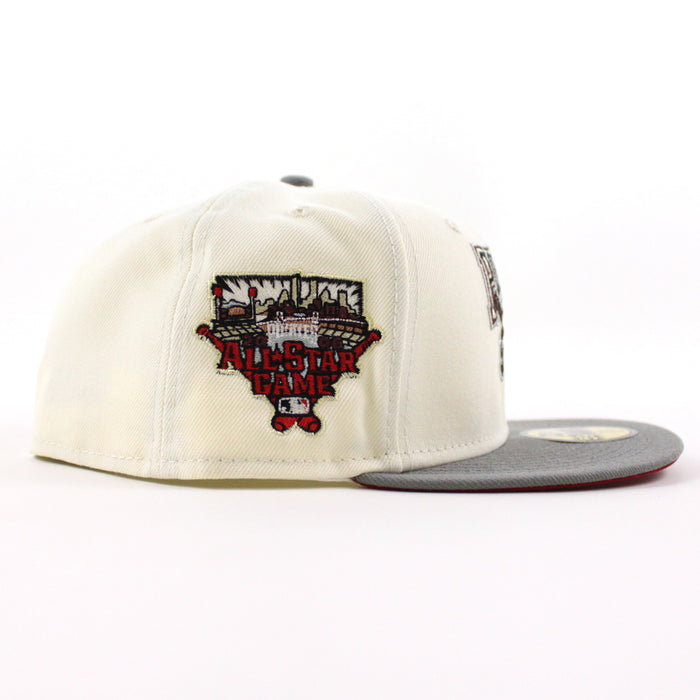 Pittsburgh Pirates 2006 All Star Game 59Fifty New Era Fitted Hat (Chrome Misty Scarlet Under Brim)