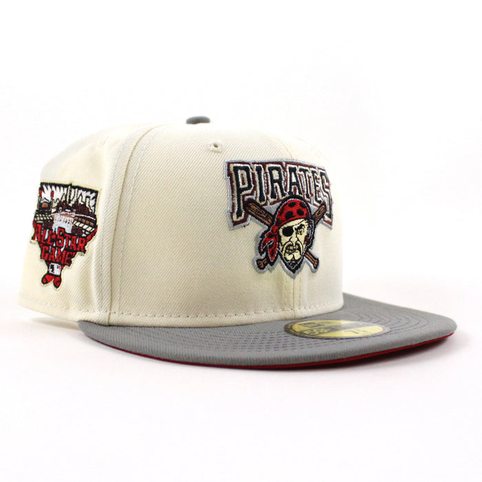 Pittsburgh Pirates 2006 All Star Game 59Fifty New Era Fitted Hat (Chrome Misty Scarlet Under Brim)