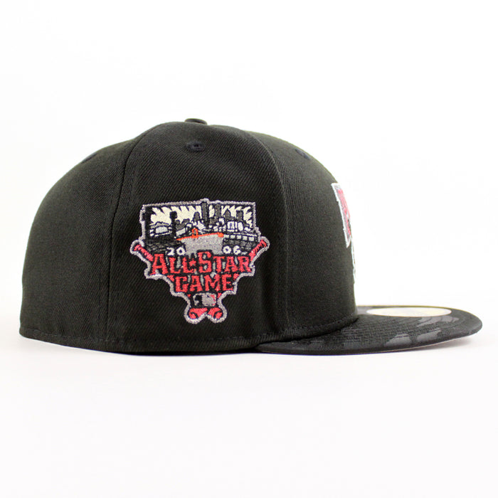 Pittsburgh Pirates 2006 All-Star Game 59Fifty New Era Fitted Hats (Black Tonal Gray Under Brim)