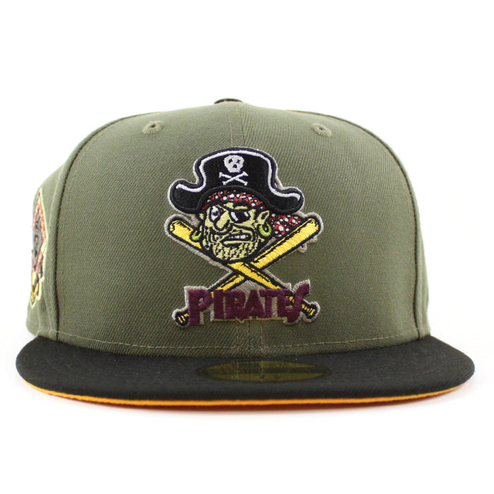 Pittsburgh Pirates 60  World Series 59Fifty New Era Fitted Hat (New Olive Black Gold Under Brim)