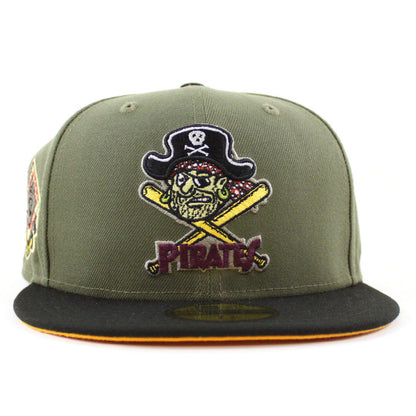 Pittsburgh Pirates 60  World Series 59Fifty New Era Fitted Hat (New Olive Black Gold Under Brim)